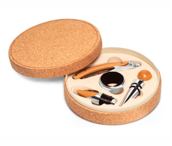 set de vino eco corcho